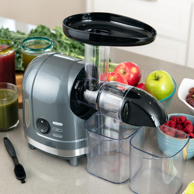 Best Choice Products 150W Horizontal Slow Masticating Juicer, Cold Press Extractor W/ Lock, Reverse Mode, Quiet Motor