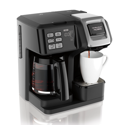 Coffee Maker, Single-Serve, Black & Silver, Model 49954