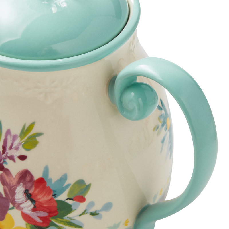 The Pioneer Woman Sweet Romance 9-Piece Stoneware Coffee and Tea Set