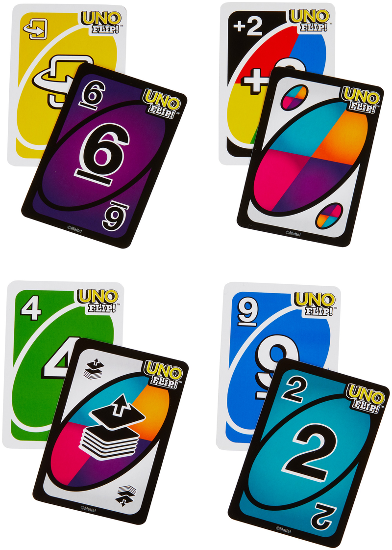 UNO Party Pack Including Uno, Dos, Uno Flip, and Uno Dare, Family & Adult Game Night for Players 7 Years & Older