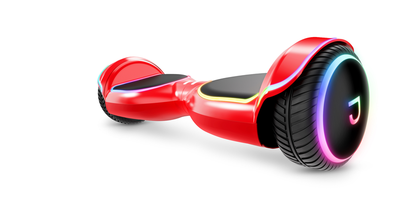 Jetson Magma Hoverboard | Weight Limit 200 Lb, 12+ | Red |Active Balance Technology, Light-Up Wheels, All-Terrain Tires | Top Speed of 10 MPH | Range 8 Mi | 5 Hour Charge Time | 36V, 2.0Ah Lithium-Ion