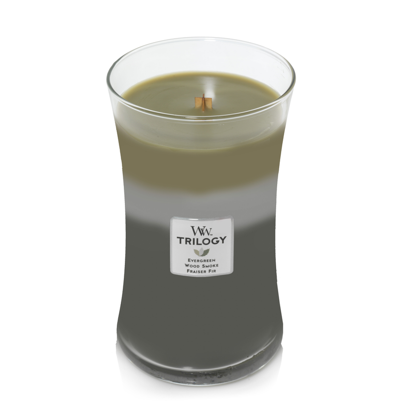 Woodwick Trilogy Mountain Trail - Large Hourglass Candle