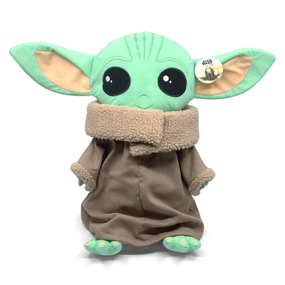 Baby Yoda Kids Bedding Plush Cuddle and Decorative Pillow Buddy, 100% Polyester, Green, Disney