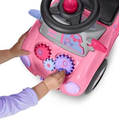 Radio Flyer, Creativity Car, Ride-On and Child Push Walker, Pink
