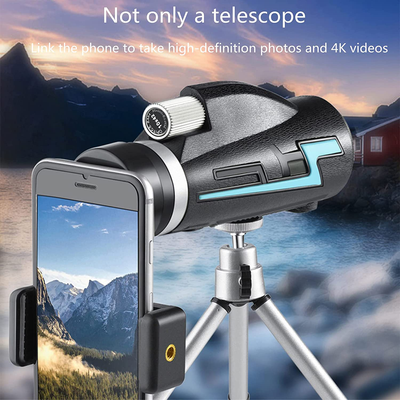 Military Telescope - 4K 10-300X42Mm - Super Telephoto Zoom Monocular Telescope, Waterproof Zoom Telescope High Power Scope Night Vision with Smartphone Holder&Tripod (10×42Mm)