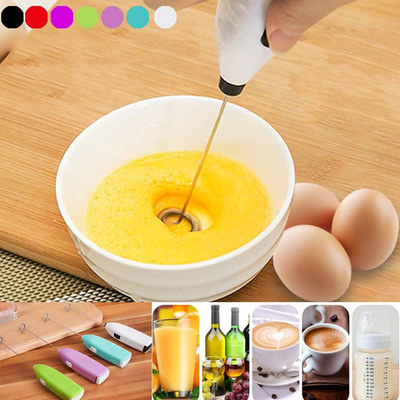 Cusimax Electric Mini Handle Cooking Eggbeater Juice Hot Drinks Milk Frother Coffee Stirrer Foamer Whisk Mixer
