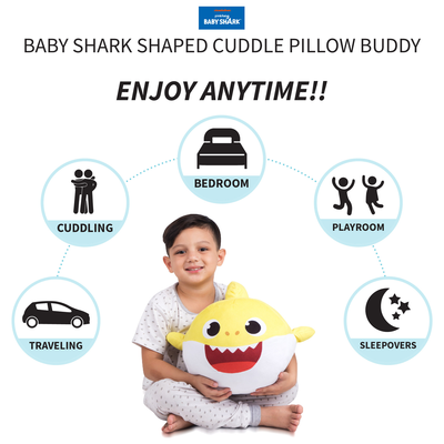 Baby Shark Kids Pillow Buddy, Yellow